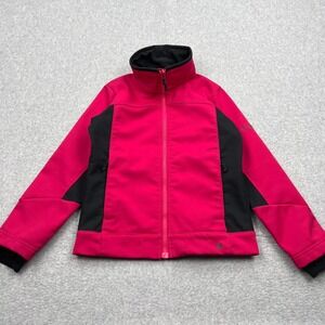 Columbia Bugaboo Titanium Interchange Pink Jacket Girls Youth 7/8 Full Zip Coat‎